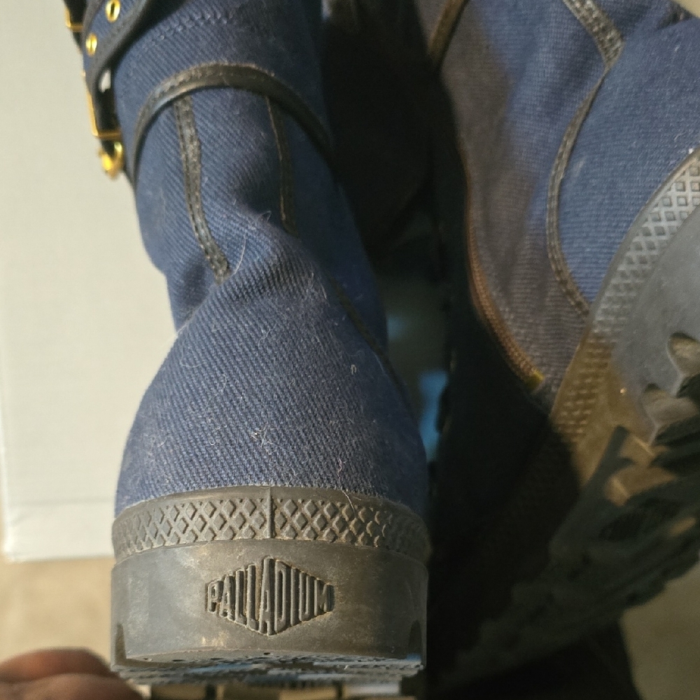 Palladium Navy Combat Boots - Picture 3 of 6